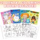 thumbnail image 2 of Libro para colorear ArtCreativity Dental, 20 paquetes de 5 x 7 para niños mayores de 3 años, 2 of 7