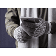 thumbnail image 3 of Knitted Wool Touch Screen Gloves, Men, Riding And Driving In Winter, Plus Fleece For Cold Protection, Couples Warm Gloves Grey, 3 of 6