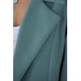 thumbnail image 4 of Blazer PRETTYGARDEN Mujer Manga Larga Solapas Bolsillos Azul Verde Talla L, 4 of 8