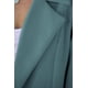 thumbnail image 4 of Blazer PRETTYGARDEN Mujer Manga Larga Solapas Bolsillos Azul Verde M, 4 of 8