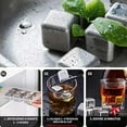 thumbnail image 2 of Whiskey Stones Luxury Gift Set,8PCS Metal Ice Cubes 304 Stainless Steel Whiskey Stones with Barman Tongs and Freezer Tray Widely Used for Chilling Whiskey Beverage, 2 of 5