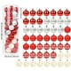 thumbnail image 3 of Adornos Navideños En Caja de 2,36 Pulgadas de Plástico Pintado, 50 Piezas, Bolas de Navidad con Forma de Bola, Juego de Adornos para Árbol de Navidad, 3 of 6