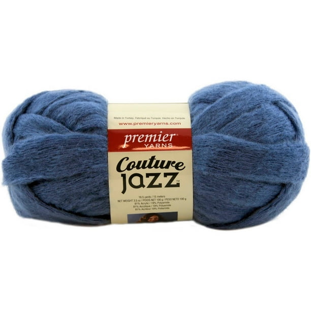 Premier Yarns Couture Jazz Yarn Denim 3.5oz 16.5yds 7 Jumbo