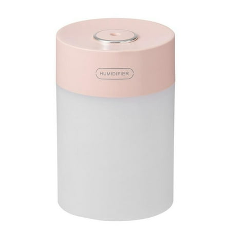 

Household Humidifier Mute USB Rechargeable Desktop Small Mini Atomizer Humidifying Heavy Fog with Atmosphere Light Pink
