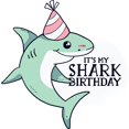 thumbnail image 2 of CafePress - Shark Birthday - 12"x 13", 100% Recycled, Reusable Grocery Bag, 2 of 3