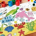 thumbnail image 6 of Qrieeo 43.3x31.5" Sea Animal Coloring Poster with Picture, Giant Under the Sea Painting Poster, Large Coloring Tablecloth for Classroom Home Birthday Party Supplies Favor, 6 of 12