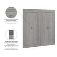thumbnail image 4 of Bestar Versatile 36" Engineered Wood 2-Door Set for Organizer in Platinum Gray, 4 of 6