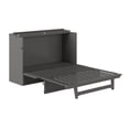 thumbnail image 2 of AFI Dakota Queen Wood Murphy Bed Chest with Storage Drawer and Built-in Charger, Grey, 2 of 6