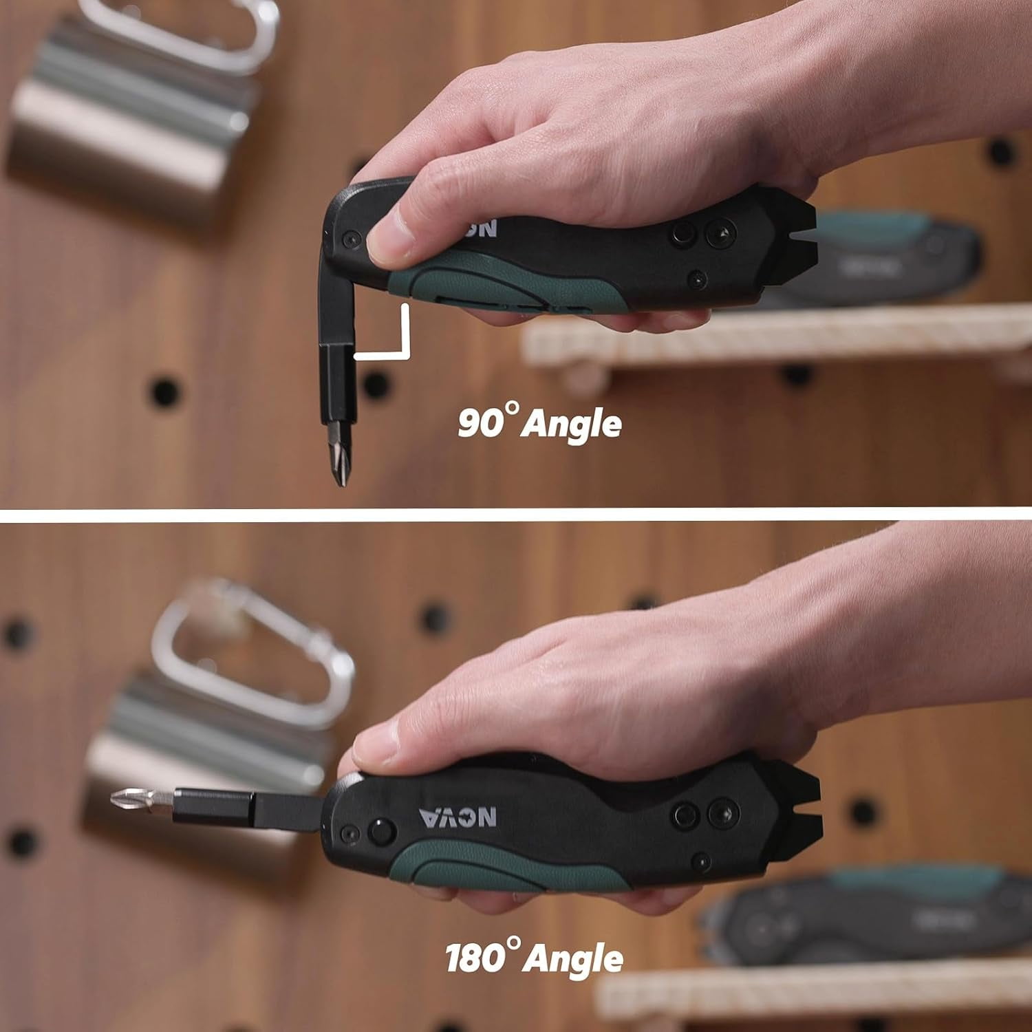 Muti-tool Folding Utility Knife with 5 Extra Utility Blades, Quick-Change Blades & Blade Storage, Multifunctional Heavy Duty Box Cutter for DIY & Professionals