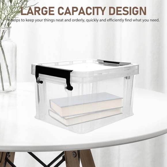 NUOLUX Caja De Plástico Para Almacenamiento Doméstico Práctico Y Capacidad Amplia