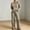 Green women's lounge set 2 piece a1, variant on Usloyux Women's 2 Piece Lounge Set V Neck Long Sleeve Sweater and Wide Leg Pants Matching Casual Outfits with Elastic Waist, Beige S