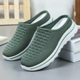 thumbnail image 2 of Gvdentm Arch Support Tennis Shoes for Women Lace Up Travel Soft Sole Flat Comfortable Shoes Outdoor Solid Shoes Women(Green,7), 2 of 9