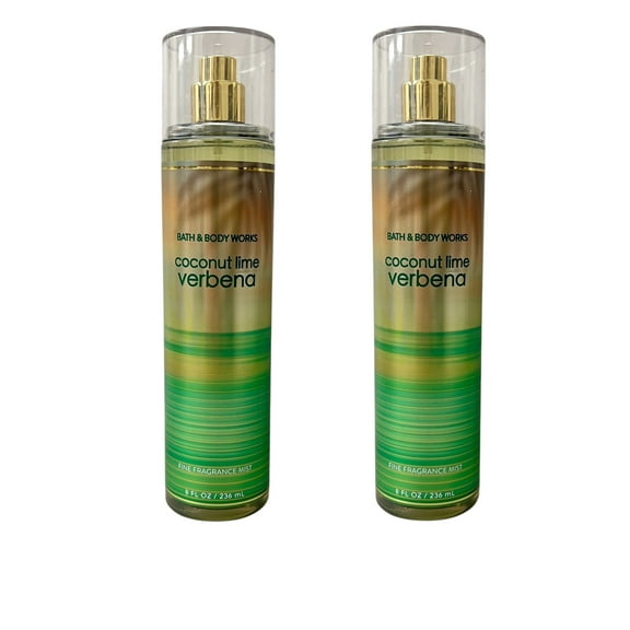 Bath & Body Works Coconut Lime Verbena Mist 8 fl oz 2 Pack