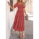 thumbnail image 3 of Vestido PRETTYGARDEN 2025 Midi con Cuello Cuadrado y Fruncido XL, 3 of 6