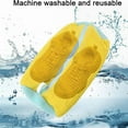 thumbnail image 5 of GoXteam Shoe Washing Machine Bag, Sneaker Chenille Laundry Bag for Shoes, Reusable and Durable Shoe Laundry Bag for Washer and Dryer, for All Shoe Types and Sizes, Yellow, 2PCS, 5 of 7