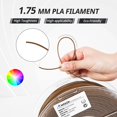 thumbnail image 3 of Filamento para impresora 3D AMOLEN, madera de nogal, PLA, 1,75 mm, 1 kg, 3 of 7