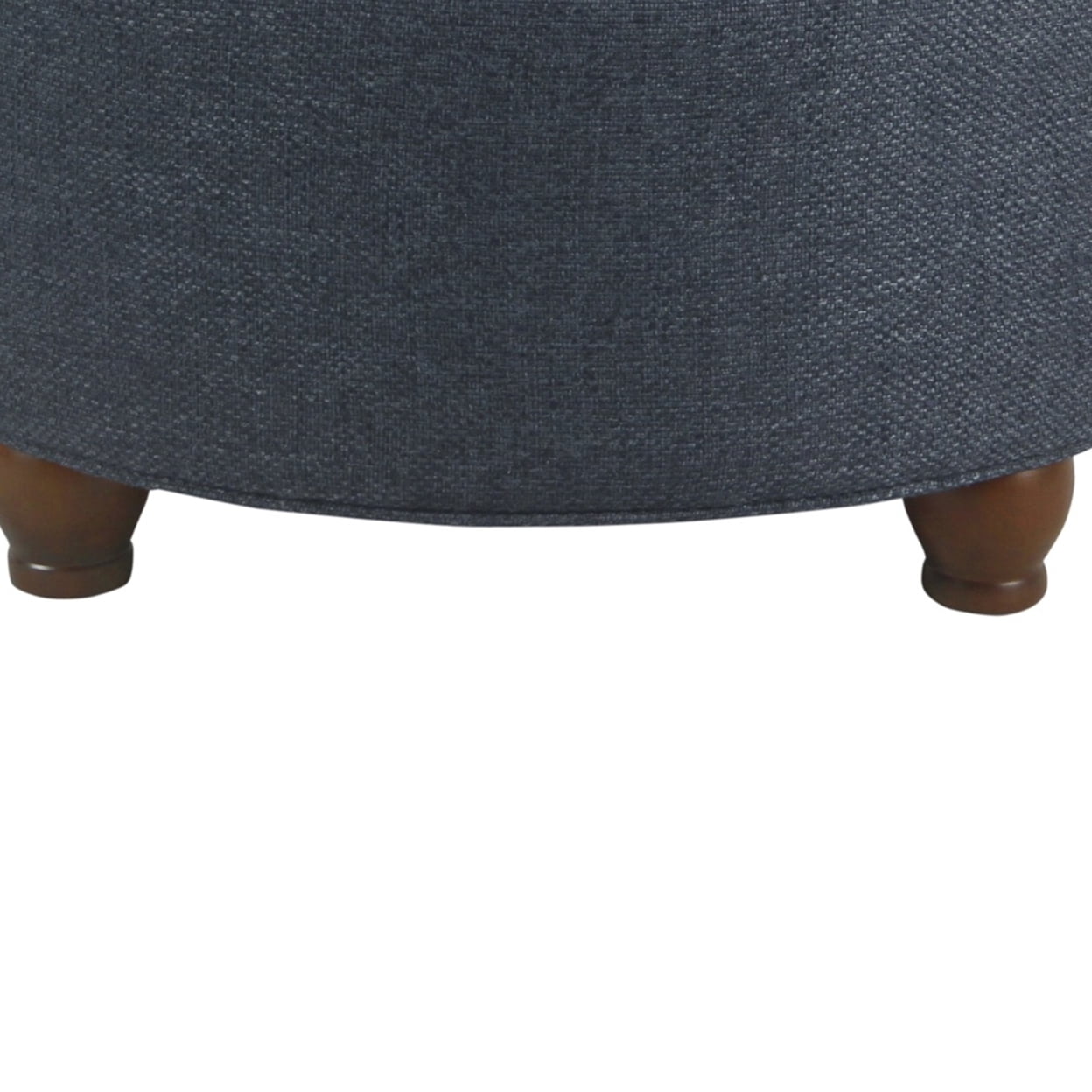 HomePop Large Tufted Round Storage Ottoman, Multiple Colors