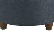HomePop Large Tufted Round Storage Ottoman, Multiple Colors