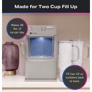 GE Profile Opal Mini Countertop Nugget Ice Maker WiFi Connected Auto Clean Stone Grey