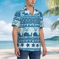 thumbnail image 5 of Daiia Sea Underwater Animals Hawaiian Shirt for Men Gentle Cotton Regular Short Sleeve Casual-Small, 5 of 9