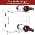 thumbnail image 2 of Estante para vinos, paquete de 4 estantes apilables para 12 botellas, estante para vinos para organización interior (4 niveles), 2 of 7