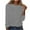 Gray, variant on New Arrival BeiFu Long Sleeve Shirts For Women Casual Womens Tops Summer 2025 Women Blouses Formal Pretty Tshirts Shirts For Women Cotton Oversized Fall Tops For Women