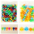 thumbnail image 6 of 296Pcs Puzzle Kid Toy Mushroom Nails Pegboard, Arts and Crafts Creative Educational Learning Toy DIY Peg Puzzle Toys 3D Games, Gift for Kids Children Age 3+, 6 of 7