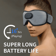 3D Bluetooth Sleep Headphone Eye Mask - Surround Music for Travel, Meditation & Sleep