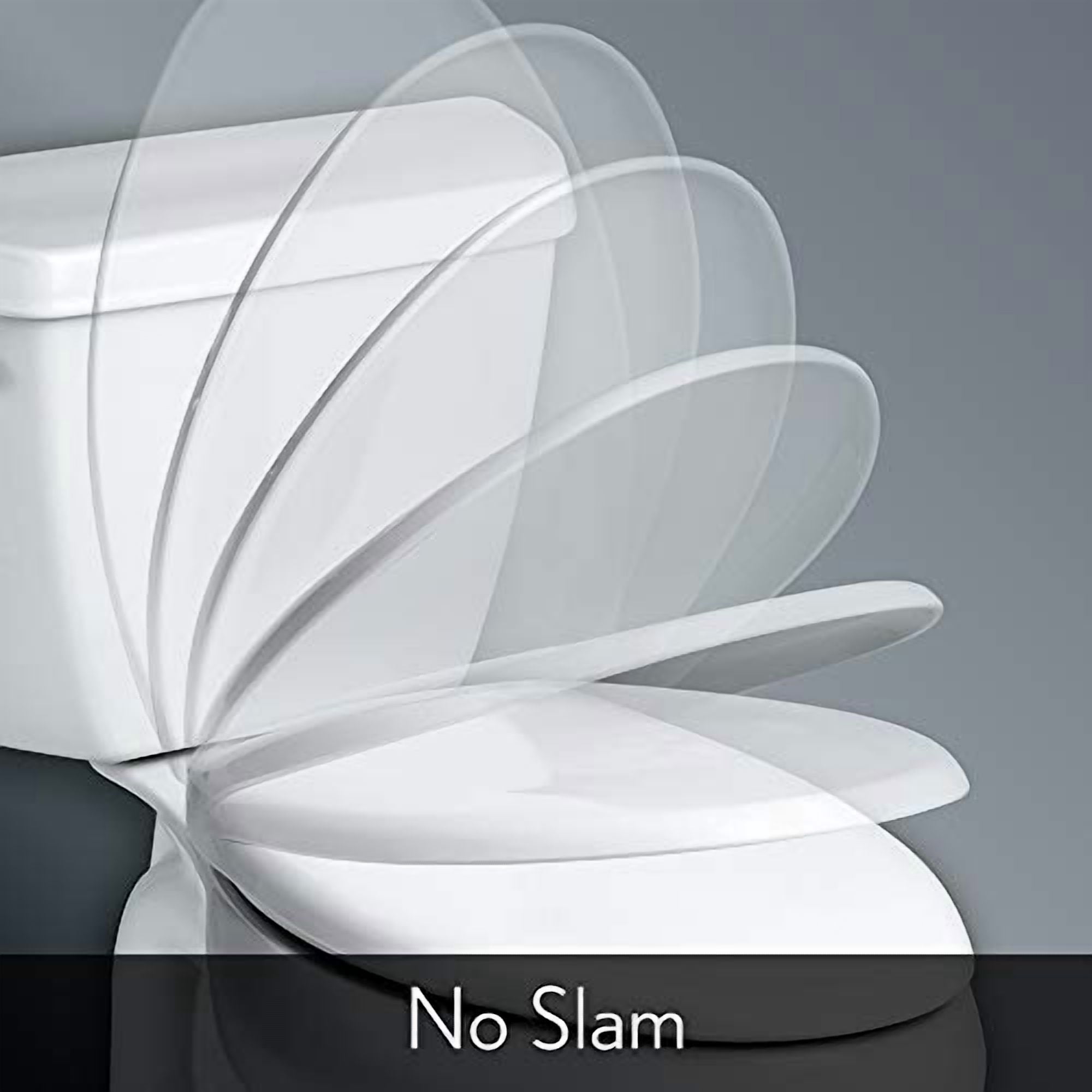BEMIS 1200SLOWT 047 Elongated Closed Front Toilet Seat,Black, With Cover, Plastic, Black