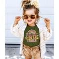 thumbnail image 3 of Young Wild Three Retro Rainbow Adorable 3rd Birthday Shirt for Infant Baby Toddler Girl Third Birthday Outfit Military Green Shirt 3T, 3 of 6