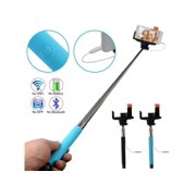 Extendable Wired Remote Shutter Phone Holder Handheld Selfie Stick Monopod with mirror For iPhone Samsung