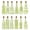 Green, variant on Small Mini Clear Vintage Glass Bottles with Corks, Mini Vases, Decorative, Potion, Assorted Design Set of 12 pcs, 4.6 Inch Tall (11.43cm), 1.4 Inch Wide (3.56cm)