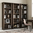 thumbnail image 6 of Simpli Home Acadian SOLID WOOD 72 inch x 26 inch Transitional 5 Shelf Bookcase in Brunette Brown, 6 of 11