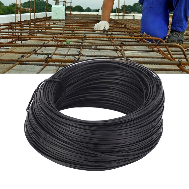 Fil de Fer Plat 0.55 Polyvalent et Réutilisable Longueur 85m Fil de Fer Galvanisé et PVC