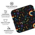 thumbnail image 3 of Lsque Cartoon Pride Lgbt Pattern 4" Drink Coasters Set of 4, PVC Leather Absorbent Coasters, Table Coaster Set Decorative Coffee Cup Coasters Housewarming Gift -Square, 3 of 6