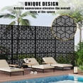 thumbnail image 2 of OUYAWEI Metal Privacy Screen,Freestanding Decorative Divider,Extended Height Privacy Screen with Stable Base for Garden,Cube design, 2 of 8