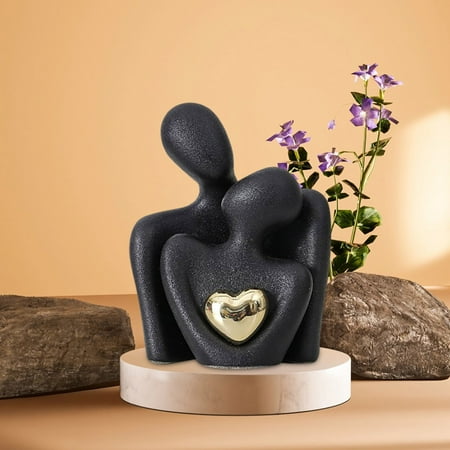 

Fall Savings Clearance Under $10 Gold Plated Abstract Minimalist Character Decoration Wine Cabinet Entrances Couples Art Decorations Ceramic Crafts