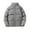 Grey, variant on Men's Down Jackets Winter Warm Down Jacket Zip Up Stand Collar Long Sleeve Puffer Jacket Thick Warm Parka Padded Outwear Loose Jackets for Men Grey L