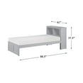 thumbnail image 4 of Lexicon Orion 88.5" Transitional Wood Twin Bookcase Bed in Gray, 4 of 4