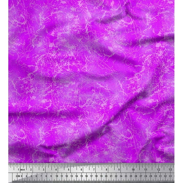 Soimoi Modal Satin Fabric Ombre Tie & Dye Texture Print Sewing Fabric Yard 42 Inch Wide