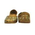 thumbnail image 4 of Ladies Copper Zari Work Punjabi Jutti Ethnic Mojari Handmade Flat Sandals US 9.5/ EURO 41, 4 of 5