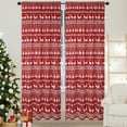 thumbnail image 1 of Haperlare 52"W x 95"L Christmas Velvet Window Curtains Boho Room Darkening Boho Bedroom Curtain for Living Room, Red, 2 Panels, 1 of 9