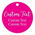 thumbnail image 1 of 100 PCS Custom Made Any Text Hang Tags Round Shape Personalized Wedding Favor Gift Tags, 1 of 1