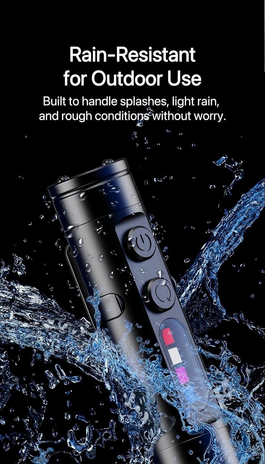 500 Lumens Rechargeable EDC Flashlight, Magnetic Pocket Keychain Light with Hat Clip, Waterproof, 3 Brightness Modes for Camping, Emergency & Everyday Carry