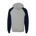 thumbnail image 3 of JERZEES Nublend Colorblocked Raglan Hooded Sweatshirt, 3 of 3
