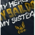 thumbnail image 5 of US Navy Logo My Sister Hero Sailor Toddler Boy Girl T Shirt Infant Toddler Brisco Brands 12M, 5 of 6
