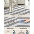 thumbnail image 5 of Gray and Area Rug for Bedroom 4x6 Ft White Stripe Super Soft fuzzy Throw Rug Non-Slip Fluffy Plush Indoor Floor Carpet for Living Room Nursery Home Decor, 5 of 8