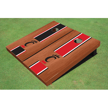 University Of Cincinnati Rosewood Alternating Long Stripe Cornhole Boards