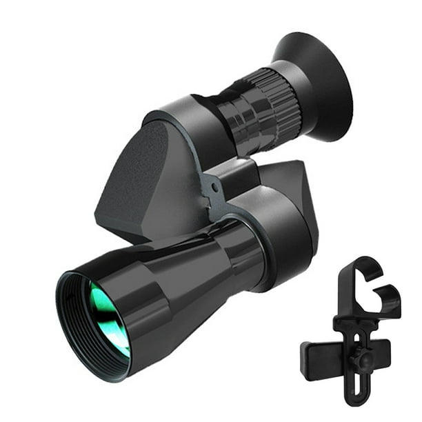 Telescopios monoculares compactos Monocular portátil de mano Prisma BAK4 y lente recubierta de verde FMC con clip para teléfono celular para observación de aves Pesca Viajar Turismo