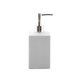 thumbnail image 1 of Dispensador de jabón de cerámica cuadrado blanco suave for baño, cocina, comercial Dispensador de jabón de cerámica de 480 ml Dispensador de jabón líquido for manos con diseño de escala, 1 of 3